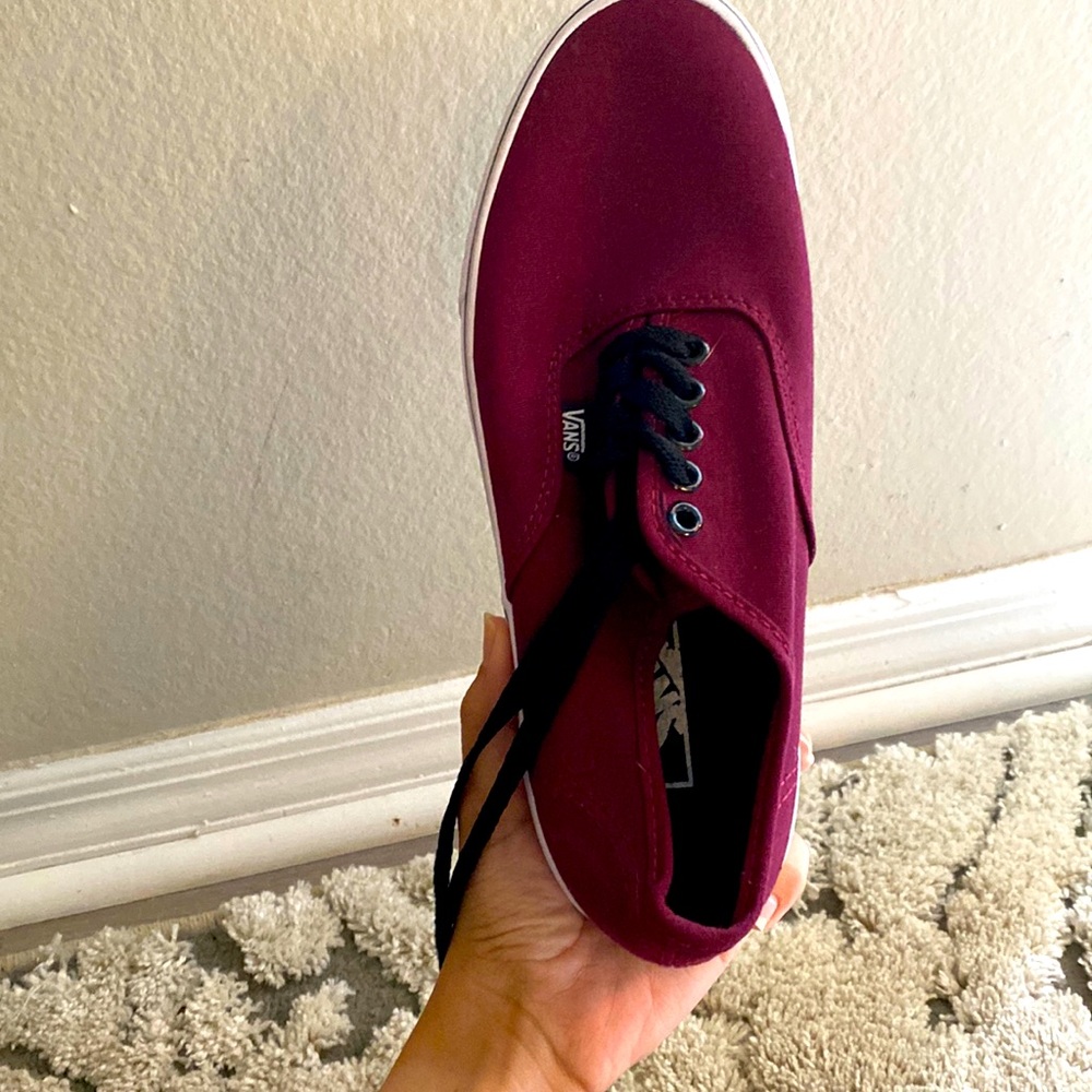 Burgundy vans brand new